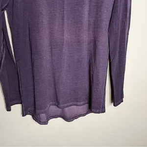 lululemon athletica Washed‎ Purple Burnout Long Sleeve Athleisure Top thumbnail 6