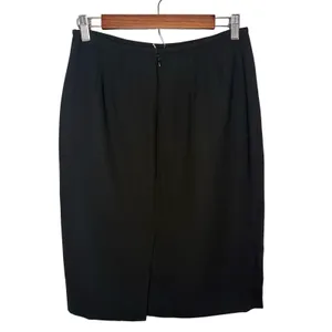Calvin‎ Klein Black Straight Pencil Skirt Size 4 Career Simple Basic Capsule thumbnail 4