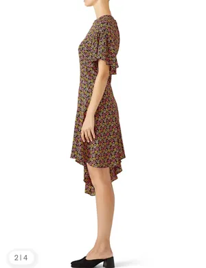 A.L.C. Floral Tilly Dress Size 6 thumbnail 4