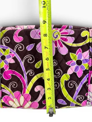 Vera Bradley Retired Purple Punch Shoulder Bag in Brown & Pink thumbnail 12