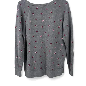 Torrid | 14/16 | Sweatshirt Fox Novelty Print Sweater Top Womens Grey thumbnail 4