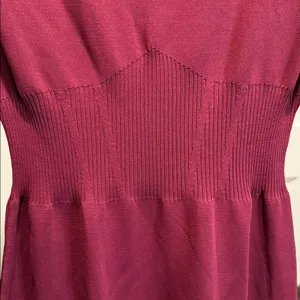 Guess Bodycon Dress‎ Wine Red Size XL NWT Mock Neck Party Mini thumbnail 10