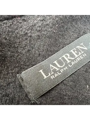 Lauren Ralph Lauren Wool Blend Black Reefer Coat Size 18 Quiet Luxury Minimalist thumbnail 14