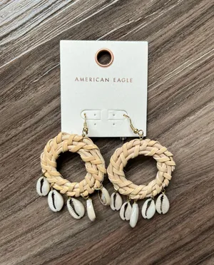 Outfitters Shell Dreamcatcher Earrings thumbnail 1