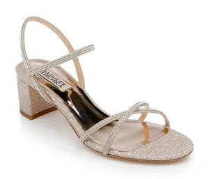 Badgley Mischka‎ Ultima Block Heels Soiree Date Night Bridal Wedding US 7 thumbnail 1
