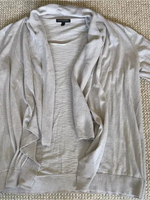 Banana Republic Women's Gray Open Front Cardigan - Size M thumbnail 1