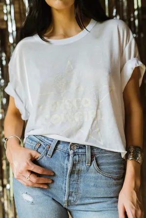 Disco Cowgirl White Cowgirl Tee | L thumbnail 1