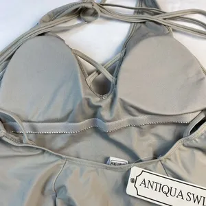 Antiqua Swim NWT Size Large One Piece Stretch Deep‎ V Beach Pool Travel Swimsuit thumbnail 7