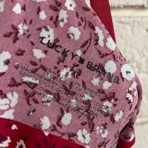 Lucky Brand Red Floral Bra size XL thumbnail 4