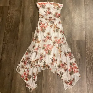 City Triangles Floral Strapless Hi-Lo Dress | Asymmetrical Summer Maxi thumbnail 2