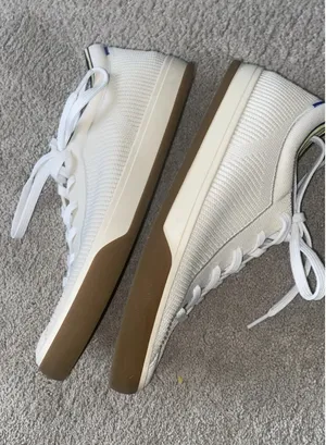 Rothy’s The Lace Up Vanilla Off White Textile Athletic Sneaker Shoes Wm 9US 40EU thumbnail 4