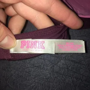 VS Pink wear everywhere burgundy lightly lined bra thumbnail 4