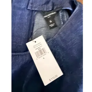 Banana Republic‎ Denim Fit and Flare Mini Dress Indigo Blue Long Sleeve Size 6 thumbnail 6