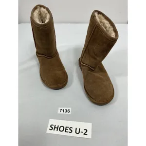 Womans Bearpaws Suede Lined Midcalf Pullon Boots Size 6 Chestnut thumbnail 3