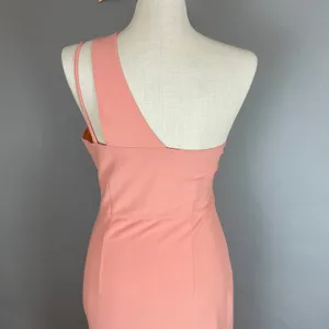 Abercrombie & Fitch Dress Crossover Bodice NWT‎ FLAWS Peach Pink Size Large thumbnail 8
