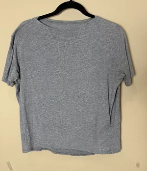 Lululemon Back In Action Short Sleeve Heathered Grey Size Small thumbnail 1