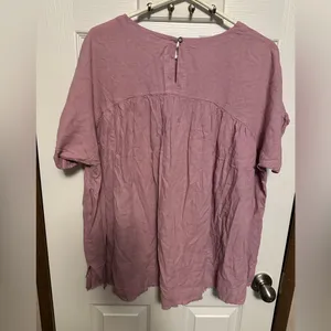 We The Free Mauve Short Sleeve Blouse thumbnail 5
