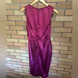 Lush NWOT Pink Sleeveless Pleated Midi Dress Size 8 Formal thumbnail 3