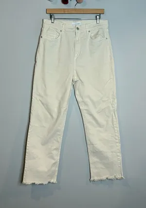 Loft cream off white The Straight jeans thumbnail 1