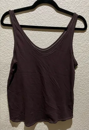 Everlane Sleeveless Tank Top 100% Cotton in Brown Size S thumbnail 1