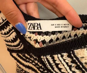 ZARA Sundress Striped Crochet thumbnail 3