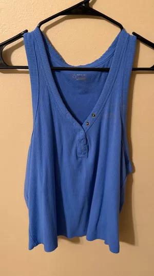 OFFLINE by Aerie Tank Top Cropped Blue thumbnail 1