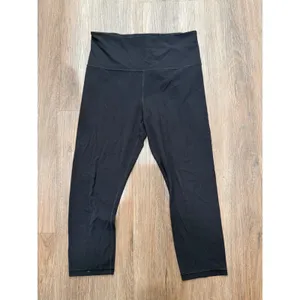 Athleta Elation Capri Leggings Womens Medium‎ Black High Rise Yoga Workout 19in thumbnail 3