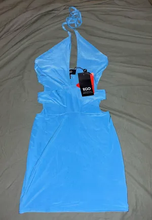 Ego shoes bodycon cut out baby blue dress thumbnail 2