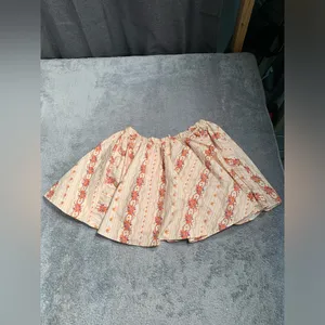 Free people gaia printed Floral Patterned Cream mini Skirt medium thumbnail 9
