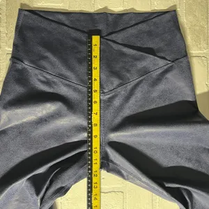 OFFLINE by Aerie Crossover Leggings Womens XL Navy Blue Crackle Yoga‎ Pilates thumbnail 3