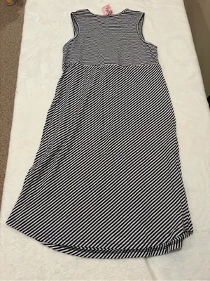 NWT Rumor Has It Striped Sleeveless Maternity Dress - Large thumbnail 2