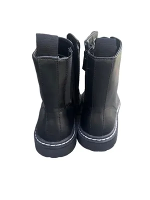 torrid Stevie Black Lace-Up Combat Boots thumbnail 2