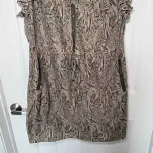 Banana Republic Heritage 14 Botanical Print Ruffle Dress Fairy Grunge Whimsigoth thumbnail 5