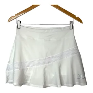 Camel Crown Skort Athletic Skirt‎ Womens Small White Mesh Panel Ruffle Hem NWT thumbnail 3