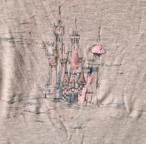 LC Lauren Conrad Cinderella Disney Castle Tee Shirt, Size Medium thumbnail 8
