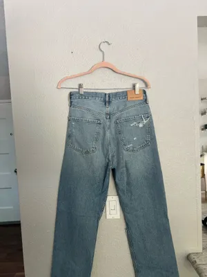 Citizens of humanity Eva light wash straight leg mid rise distressed jeans 25 thumbnail 7