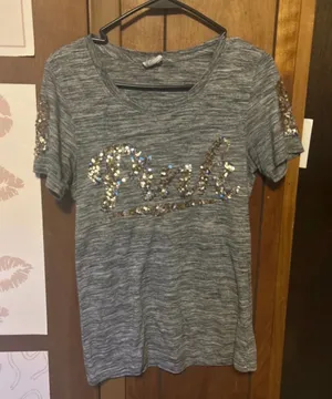 Victoria's Secret Bling PINK Tee thumbnail 1
