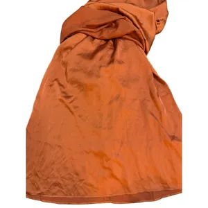 Show Me‎ Your Mumu Rome Twist Gown Burst Orange Satin V Neck Maxi Dress sz L thumbnail 9