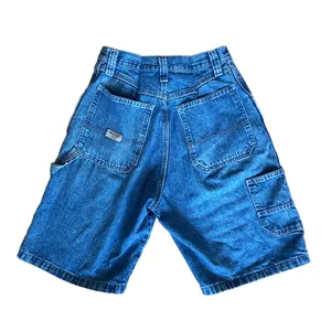 Wrangler Vintage y2k cargo denim blue jorts shorts 🔥 thumbnail 2