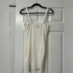 Hello Molly White Mini Dress with Ruching thumbnail 2