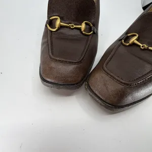 Gucci Horsebit Brown Leather 8B Pump thumbnail 8