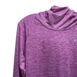 Nike Dri-Fit Running Top Long Sleeve Purple Heathered Women’s Size Medium thumbnail 3