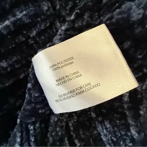 Orvis Navy Blue Chenille Crewneck‎ Pullover Sweater Medium thumbnail 4