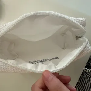 Embroidered Skincare Pouch White thumbnail 3