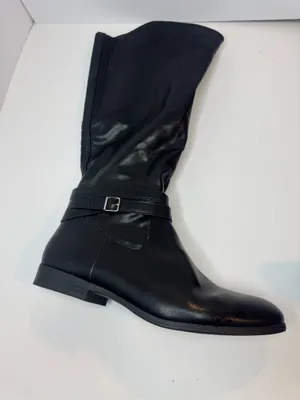 Style & Co Black Vegan Leather Tall Boots Womens Size 9.5_aM thumbnail 3