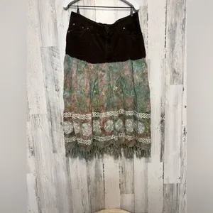 Midi maxi skirt Green Size 10 thumbnail 3