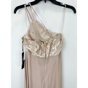 Lulus Endlessly Enchanted Champagne Pink Sequin Maxi Dress Formal Small NWT thumbnail 10