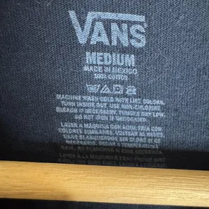 Vans Shirt Medium Navy Off The Wall Checkerboard Graphic Short Sleeve thumbnail 4
