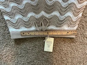 Tan and White Cupshe Knit Shorts thumbnail 6