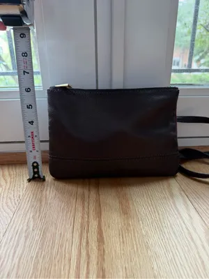 Accessorize Burgundy Genuine Leather Suede Crossbody Shoulder Bag thumbnail 7